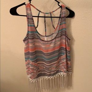 Xhilaration Aztec Stripe Top